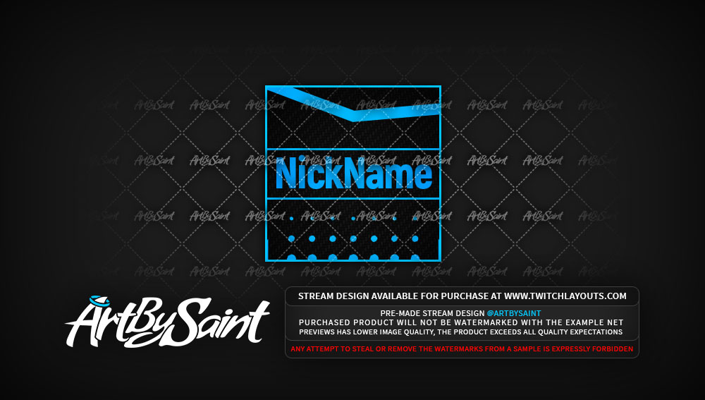 Twitch Layouts, Livestream Layouts, Twitch Designs, Graphic Design by Saint